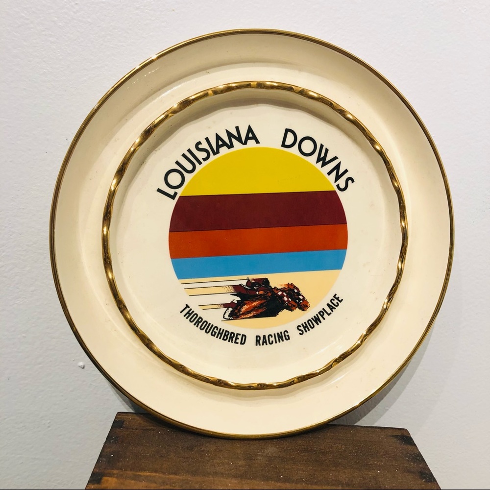 Louisiana Downs Thoroughbred Racing Showplace large Ashtray